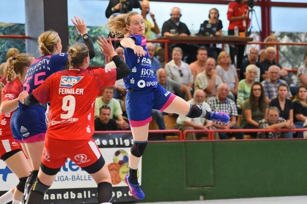 Maren Weigel TusSies Metzingen 22 TusSies Metzingen, handball, HBF, league game, 14 09 2019, photo TBaur Eibner Kurpfalz Baeren vs TusSies Metzingen Ketsch Copyright: xEIBNER TobiasxBaurx EP_TBR