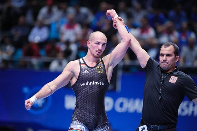 Bilder des Jahres 2019, Sport 09 September Sport Themen der Woche KW37 World Wrestling Championship 2019 Greco Roman Wrestling: 67kg: Frank STAEBLER (GER) *** World Wrestling Championship 2019 Greco Roman Wrestling 67kg Frank STAEBLER GER