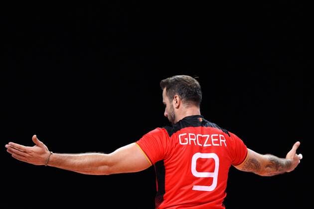 14 09 2019, Paleis 12, Brussels Brussels Volleyball, European Championship, Germany GER vs Belgium BEL Georg Grozer 9 GER