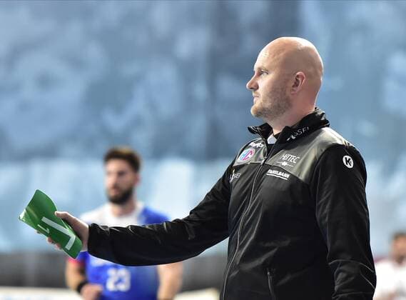 15 09 2019 Handball 1 Bundesliga DKB HBL Season 2019 2020 05 Matchday HC Erlangen Metropolregion Nürnberg HCE TBV Lemgo Lippe OGo Adalsteinn Eyjolfsson Trainer HC Erlangen HCE