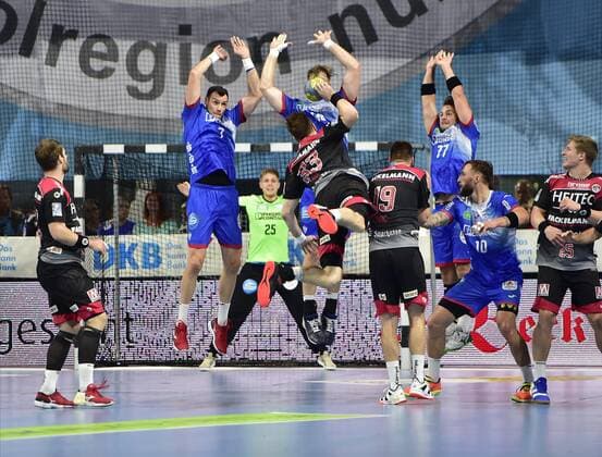 15 09 2019 Handball 1 Bundesliga DKB HBL Season 2019 2020 05 Matchday HC Erlangen Metropolitan Region Nuremberg HCE TBV Lemgo Lippe OGo Nikolai Link 33, HC Erlangen HCE