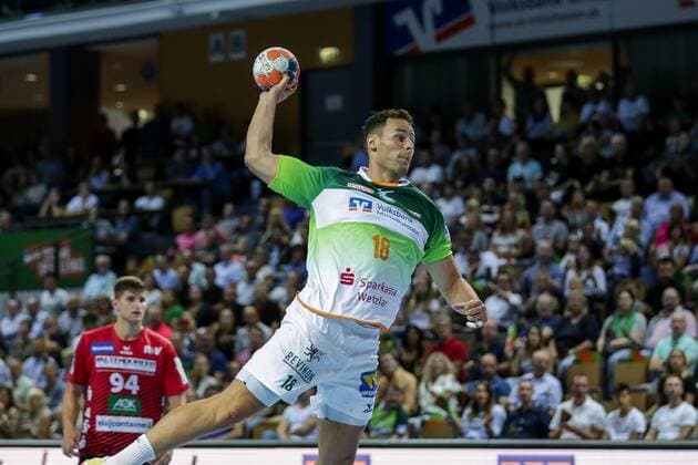 Germany,Wetzlar, Rittal Arena, 15 09 2019, Handball,1 Liqui Moly HBL Bundesliga, 5 Matchday, HSG Wetzlar HSG Nordhorn Lingen Picture Nils Torbruegge HSG Wetzlar, 18 throws on goal Copyright: HMBxMedia ThomasxJäger