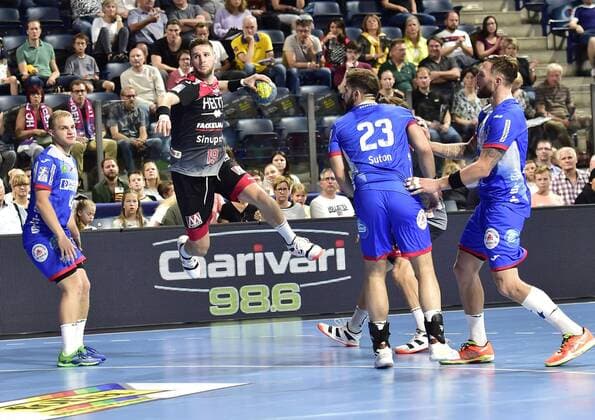 15 09 2019 Handball 1 Bundesliga DKB HBL Season 2019 2020 05 Matchday HC Erlangen Metropolregion Nürnberg HCE TBV Lemgo Lippe OGo Sime Ivic 19, HC Erlangen HCE