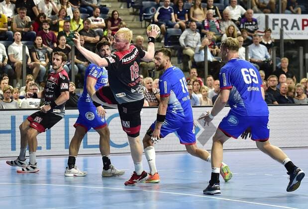 15 09 2019 Handball 1 Bundesliga DKB HBL Season 2019 2020 05 Matchday HC Erlangen Metropolitan Region Nuremberg HCE TBV Lemgo Lippe OGo Sebastian Firnhaber 18, HC Erlangen HCE