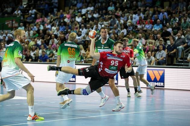 Germany,Wetzlar, Rittal Arena, 15 09 2019, Handball,1 Liqui Moly HBL Bundesliga, 5 Matchday, HSG Wetzlar HSG Nordhorn Lingen Picture Dominik Kalafut Nordhorn Lingen, 95 throws on goal Copyright: HMBxMedia ThomasxJäger