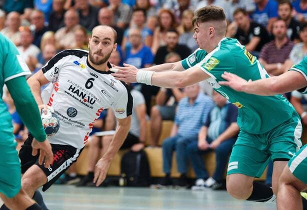 15 09 2019, xpsx, Handball 3 League, HSG Hanau SC DHfK Leipzig II v l Michael Hemmer Hanau Hanau Hessen Germany DEU