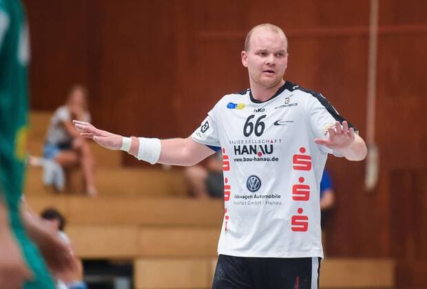 15 09 2019, xpsx, Handball 3 League, HSG Hanau SC DHfK Leipzig II v l Michael Malik HSG Hanau Hanau Hessen Germany DEU