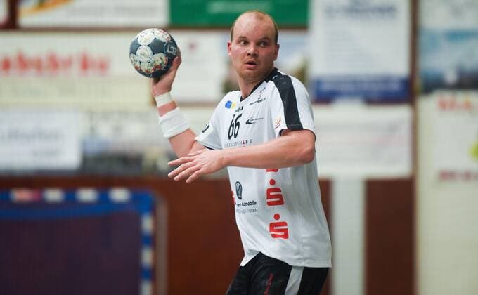 15 09 2019, xpsx, Handball 3 League, HSG Hanau SC DHfK Leipzig II v l Michael Malik HSG Hanau Hanau Hessen Germany DEU