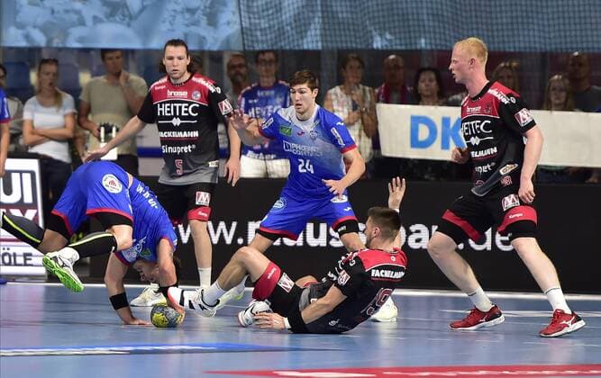 15 09 2019 Handball 1 Bundesliga DKB HBL Season 2019 2020 05 Matchday HC Erlangen Metropolregion Nürnberg HCE TBV Lemgo Lippe OGo Sime Ivic 19, HC Erlangen HCE