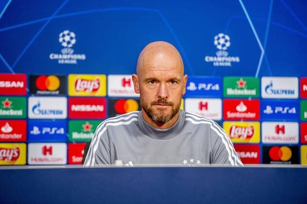 16-09-2019 VOETBAL: TRAINING EN PERSCONFERENTIE AJAX: AMSTERDAM Erik ten Hag, trainer Ajax Foto: SCS Michel Utrecht xVIxVIxImagesx xSoenarxChamidxsportfotografiexIVx 202103833