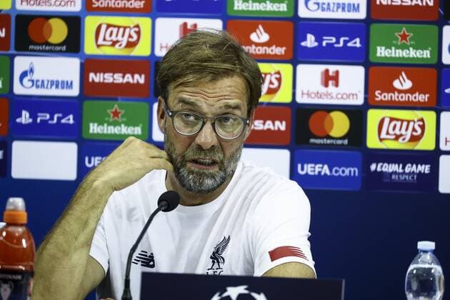 16th September 2019; San Paolo Stadium, Naples, Italy; press conference, PK, Pressekonferenz Liverpool; Jurgen Klopp coach of Liverpool  ActionPlus12167927 AlessandroxGarofalo