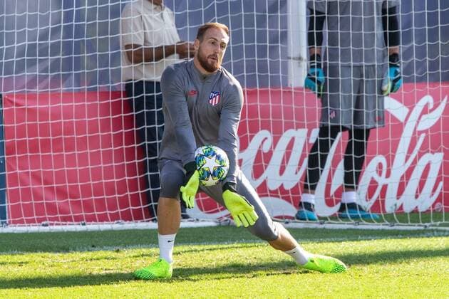 Atletico Madrid s Slovenian goalkeeper Jan Oblak takes part in a training session at Wanda Sports City in Madrid, Spain, 17 September 2019. Atletico Madrid will face Juventus in a UEFA Champions League groups stage match on 18 September. Training session of Atletico Madrid !ACHTUNG: NUR REDAKTIONELLE NUTZUNG!  Copyright: xRodrigoxJiménezx GRAF3781 20190917-637043169142404862