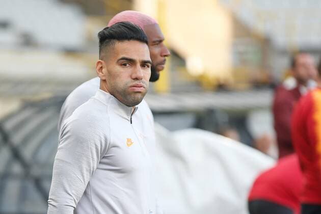 Galatasaray s Radamel Falcao Garcia Zarate pictured during a training session of Turkish soccer team Galatasaray AS, Tuesday 17 September 2019 in Brugge, in preparation of Tomorrow s match against Belgian club Club Brugge in the group stage of the UEFA Champions League. BRUNOxFAHY  x05665853x