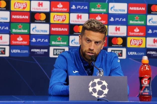 Fußball, CL, Atalanta Bergamo Pressekonferenz PXL_Atalanta BC press conference, PK, Pressekonferenz 17.09.2019., Zagreb, Croatia - Atalanta BC coach Gian Piero Gasperini and Papu Gomez of Atalanta BC held a press conference ahead of UEFA Champions League first match against GNK Dinamo.  DaliborxUrukalovic PIXSELL