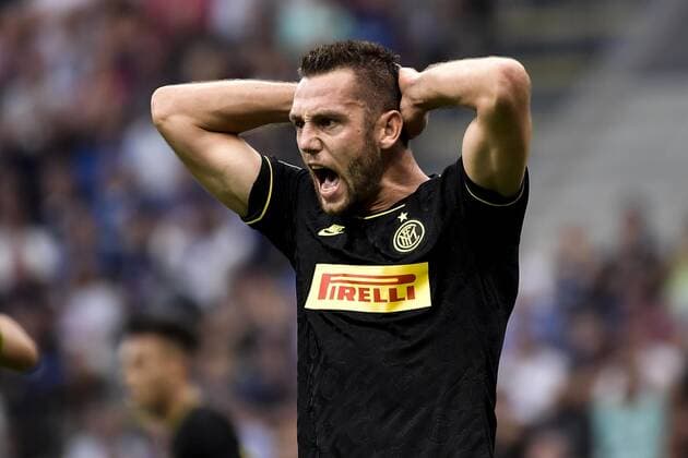 Photo LaPresse Marco Alpozzi September 17, 2019 Milan (Italy) soccer Inter Vs Slavia Praha - Champions League group stage - Group F - Giuseppe Meazza stadium In the pic: Stefan de Vrij (F.C. Internazionale Milano);  Copyright: xMarcoxAlpozzi LaPresse LaPresse x