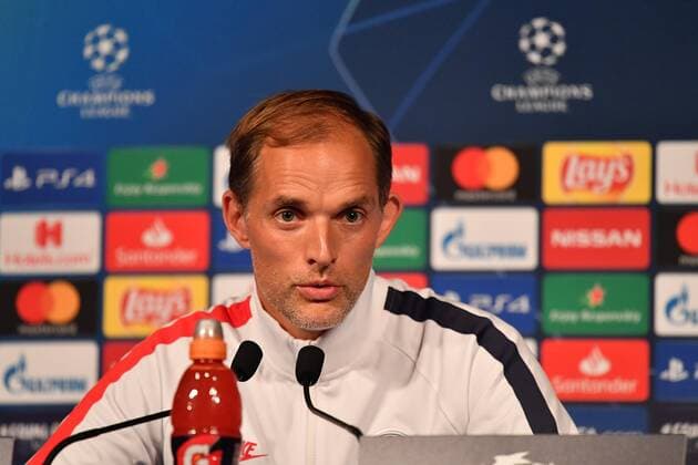 Fußball, CL, Paris St. Germain Pressekonferenz Thomas Tuchel, in press conference, PK, Pressekonferenz at the Parc des Princes on the eve of the league match, PSG-REAL on September 17, 2019.  JulienxMattiax xLexPictorium LePictorium_0214166