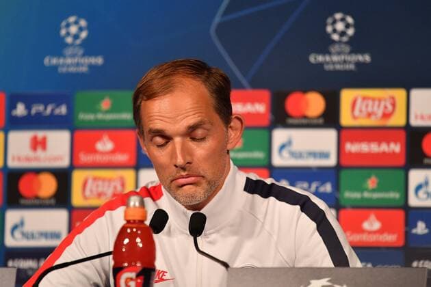 Fußball, CL, Paris St. Germain Pressekonferenz Thomas Tuchel, in press conference, PK, Pressekonferenz at the Parc des Princes on the eve of the league match, PSG-REAL on September 17, 2019.  JulienxMattiax xLexPictorium LePictorium_0214167