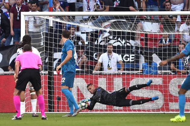 Fußball, CL, Olympique Lyon - Zenit St. Petersburg Anthony Lopes (lyon) FOOTBALL : Lyon vs Zenith Saint-Petersbourg - Phase de groupe Ligue des Champions - 17 09 2019 FredericChambert Panoramic 