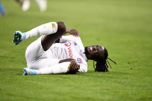 Fußball, CL, Olympique Lyon - Zenit St. Petersburg BLESSURE - 10 BERTRAND TRAORE (OL) FOOTBALL : Lyon vs Zenith Saint Petersbourg - Ligue des Champions - 17 09 2019 AnthonyBIBARD FEP Panoramic 