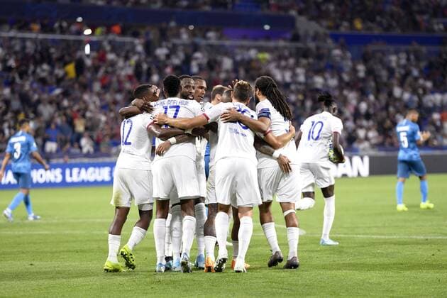 Fußball, CL, Olympique Lyon - Zenit St. Petersburg JOIE - EQUIPE DE FOOTBALL DE LYON FOOTBALL : Lyon vs Zenith Saint Petersbourg - Ligue des Champions - 17 09 2019 AnthonyBIBARD FEP Panoramic 