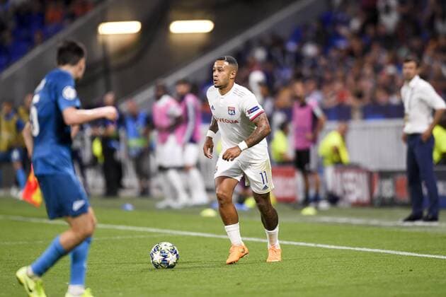 Fußball, CL, Olympique Lyon - Zenit St. Petersburg 11 MEMPHIS DEPAY (OL) FOOTBALL : Lyon vs Zenith Saint Petersbourg - Ligue des Champions - 17 09 2019 AnthonyBIBARD FEP Panoramic 