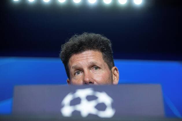 Fußball, CL, Atletico Madrid Pressekonferenz Atletico de Madrid s head coach Diego Pablo Simeone speaks during a press conference, PK, Pressekonferenz in Madrid, Spain, 17 September 2019. Atletico de Madrid will face Juventus in their UEFA Champions League group D soccer match at Wanda Metropolitano stadium on 18 September 2019. Atletico de Madrid s press conference !ACHTUNG: NUR REDAKTIONELLE NUTZUNG!  Copyright: xRodrigoxJiménezx GRAF4117 20190917-637043497084346858