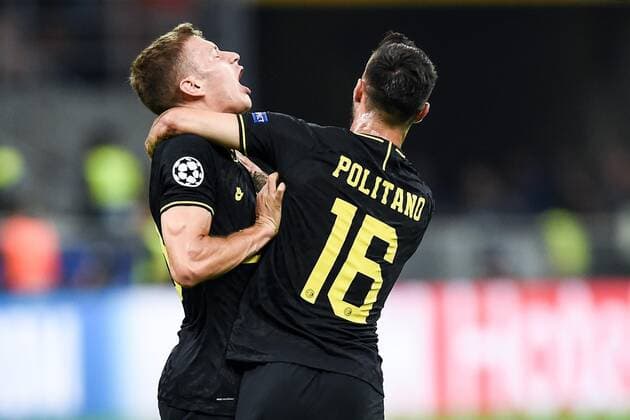 Db Milano 17 09 2019 - Champions League Inter-Sk Slavia Praga foto Daniele Buffa Image nella foto: esultanza gol Nicolo Barella 