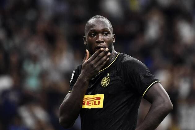 Photo LaPresse Marco Alpozzi September 17, 2019 Milan (Italy) soccer Inter Vs Slavia Praha - Champions League group stage - Group F - Giuseppe Meazza stadium In the pic: Romelu Lukaku (F.C. Internazionale Milano); react after failed goals  Copyright: xMarcoxAlpozzi LaPresse LaPresse x