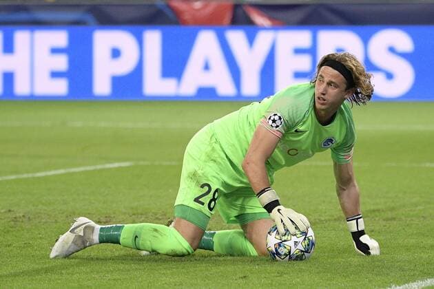 Genk s goalkeeper Gaetan Coucke pictured during a game between Austrian club RB Salzburg and Belgian RC Genk, Tuesday 17 September 2019 in Salzburg, Austria, first match in the group stage of the UEFA Champions League. YORICKxJANSENS  x05665913x