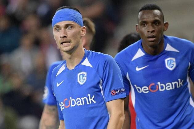 Genk s Bryan Heynen pictured during a game between Austrian club RB Salzburg and Belgian RC Genk, Tuesday 17 September 2019 in Salzburg, Austria, first match in the group stage of the UEFA Champions League. YORICKxJANSENS  x05665929x
