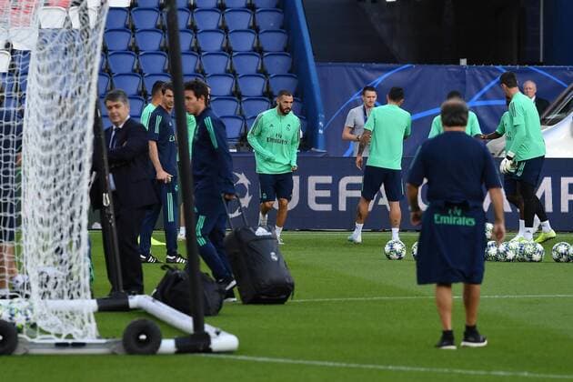 Training Real Madrid players open to the press, the Parc des Princes, Tuesday, September 17, 2019.  JulienxMattiax xLexPictorium LePictorium_0214215