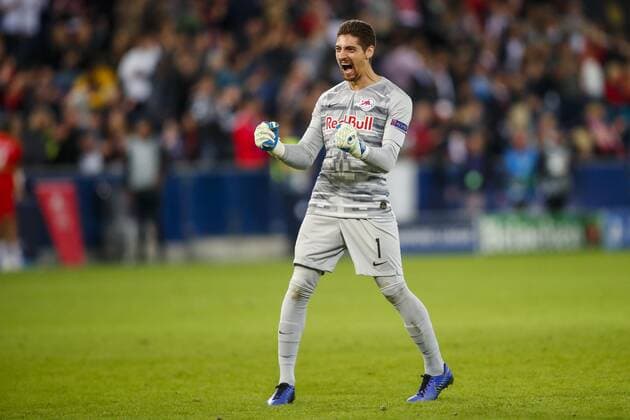 SOCCER - CL, RBS vs Genk SALZBURG,AUSTRIA,17.SEP.19 - SOCCER - UEFA Champions League, group stage, Red Bull Salzburg vs KRC Genk. Image shows the rejoicing of Cican Stankovic (RBS). GEPAxpictures xJasminxWalter
