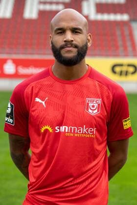 Terrence Boyd HFC Hallescher Fussballclub e V 3 Liga, portrait date 2019 2020, Halle Saale Sachsen Anhalt Germany