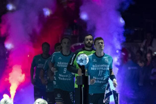 SG Flensburg Handewitt vs. Elverum Handball, Handball, EHF Champions League Group Phase, 18 09 19 Douche SG Flensburg Handewitt Copyright: xBEAUTIFULxSPORTS MarioxM.xKobergx