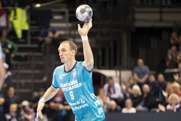 SG Flensburg Handewitt vs. Elverum Handball, Handball, EHF Champions League Group Phase, 18 09 19 Holger Glandorf SG Flensburg Handewitt, 09 Copyright: xBEAUTIFULxSPORTS MarioxM.xKobergx