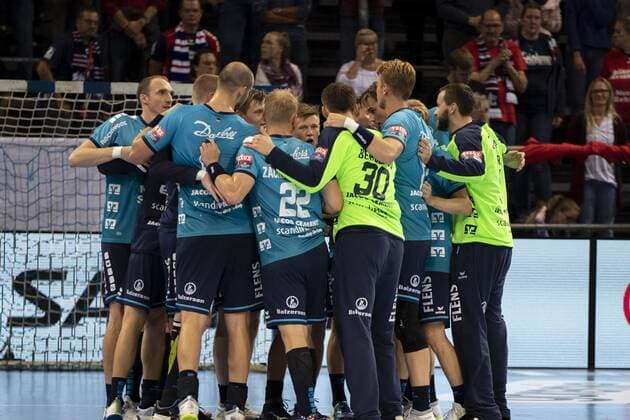 SG Flensburg Handewitt vs. Elverum Handball, Handball, EHF Champions League Group Phase, 18 09 19 Joy at the SG Flensburg Handewitt Copyright: xBEAUTIFULxSPORTS MarioxM.xKobergx