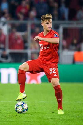 18 09 2019, xkvx, Football UEFA Champions League, FC Bayern Munich Red Star Belgrade emspor, v l Joshua Kimmich FCB FC Bayern Munich Freisteller DFL DFB REGULATIONS PROHIBIT ANY USE OF PHOTOGRAPHS as IMAGE SEQUENCES and or QUASI VIDEO Munich