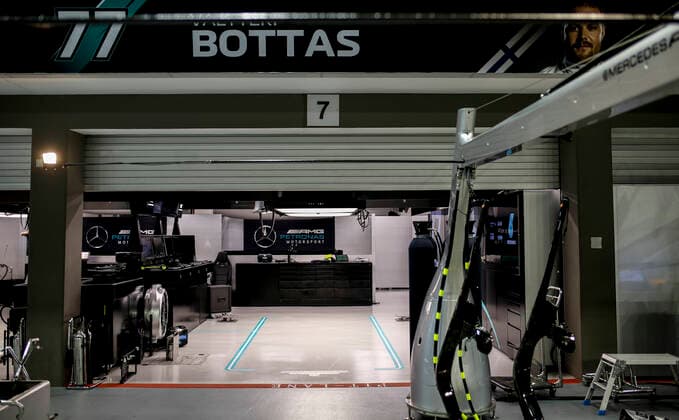Motorsports: FIA Formula One World Championship, WM, Weltmeisterschaft 2019, Grand Prix of Singapore, Empty garage of Mercedes AMG Petronas Motorsport Singapore Singapore