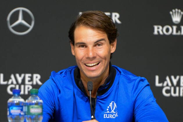September 19, 2019, Geneva, Switzerland: RAFAEL NADAL of Team Europe chats with the media prior to the Laver Cup tennis event in Geneva Switzerland. Tennis 2019: Laver Cup - ZUMAl132 20190919_zap_l132_010 Copyright: xChristopherxLevyx