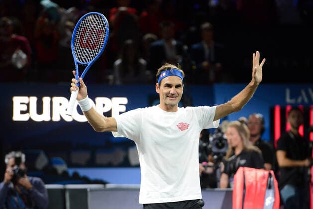 September 19, 2019, Geneva, Switzerland: ROGER FEDERER of Switzerland practices prior to the Laver Cup tennis event in Geneva Switzerland. Tennis 2019: Laver Cup - ZUMAl132 20190919_zap_l132_016 Copyright: xChristopherxLevyx