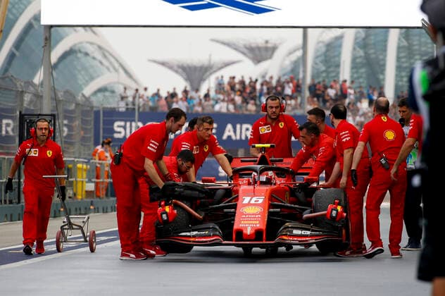 Motorsports: FIA Formula One World Championship, WM, Weltmeisterschaft 2019, Grand Prix of Singapore, 16 Charles Leclerc (MCO, Scuderia Ferrari Mission Winnow), Singapore Singapore
