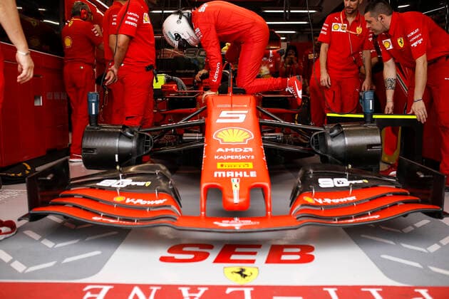 Motorsports: FIA Formula One World Championship, WM, Weltmeisterschaft 2019, Grand Prix of Singapore, 5 Sebastian Vettel (GER, Scuderia Ferrari Mission Winnow), Singapore Singapore