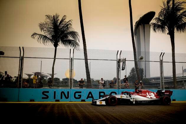 Motorsports: FIA Formula One World Championship, WM, Weltmeisterschaft 2019, Grand Prix of Singapore, 7 Kimi Raikkonen (FIN, Alfa Romeo Racing), Singapore Singapore