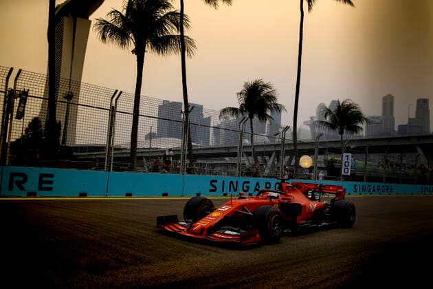 Motorsports: FIA Formula One World Championship, WM, Weltmeisterschaft 2019, Grand Prix of Singapore, 5 Sebastian Vettel (GER, Scuderia Ferrari Mission Winnow), Singapore Singapore