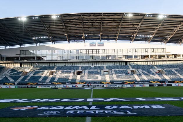 Gent, Belgium, 19 09 2019, UEFA Europa League 2019 20 Season, Group I, KAA Gent AS Saint Etiennel, Ghelamco Arena Stadium Interior, Gent Ghelamco Arena Belgium eu images 01061012319 eu-images-061