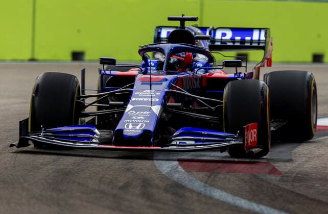 20th September 2019; The Marina Bay Circuit, Marina Bay, Singapore; Formula One, Practice Day; The number 26 Red Bull Toro Rosso Honda driver Daniil Kvyat during free practice 1  ActionPlus12169121 StephenxBlackberry