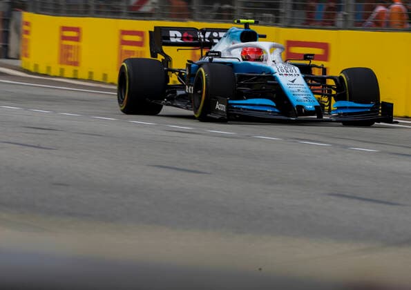 20th September 2019; The Marina Bay Circuit, Marina Bay, Singapore; Formula One, Practice Day; The number 88 ROKiT Williams driver Robert Kubica during free practice 1  ActionPlus12169138 StephenxBlackberry