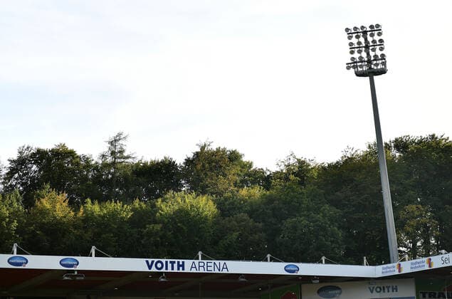 20 09 2019, xfux, Football 2 Bundesliga, 1 FC Heidenheim SV Darmstadt 98, emonline, emspor, v l Voith Arena 1 FC Heidenheim 1846, Stadium in Heidenheim an der Brenz, Arena, Tribuene, View, Field, Overview, Roof, Stadium, Floodlit Stadium DFL DFB REGULATIONS PROHIBIT ANY USE OF PHOTOGRAPHS as IMAGE SEQUENCES and or QUASI VIDEO Heidenheim