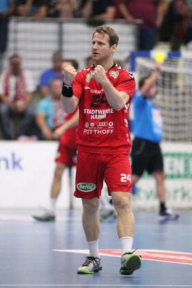 Merten Krings ASV Hamm Westfalen 24 GER, Handball, 2 Bundesliga, ASV Hamm Westfalen against TV Emsdetten, 20 09 2019 Hamm Copyright: xEIBNER JanxStrohdiekx EP_JSK
