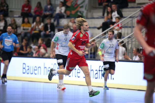 Marten Franke ASV Hamm Westfalen 55 GER, Handball, 2 Bundesliga, ASV Hamm Westfalen against TV Emsdetten, 20 09 2019 Hamm Copyright: xEIBNER JanxStrohdiekx EP_JSK